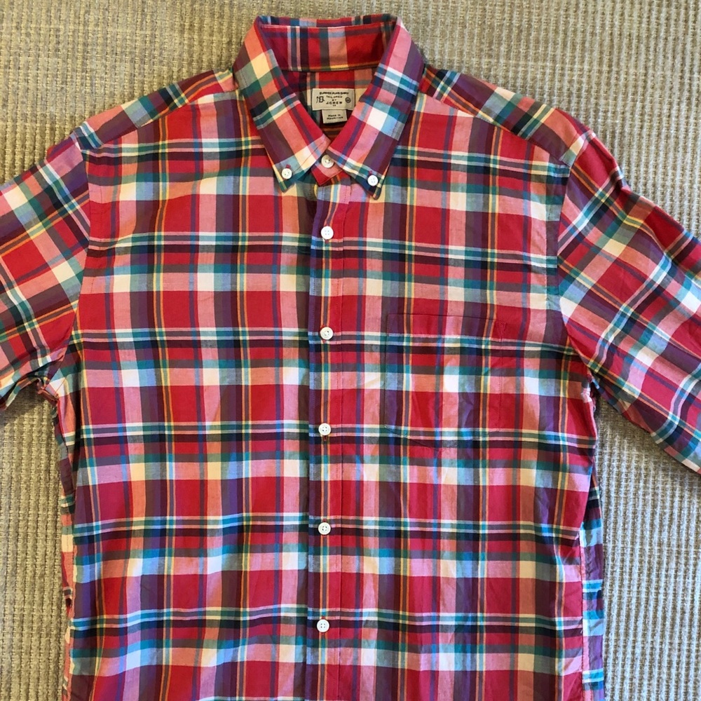 J. Crew Plaid Casual Dress Shirt